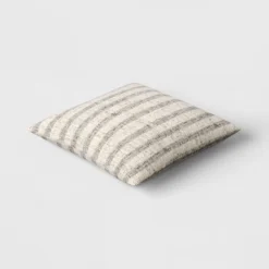 Woven Striped Square Throw Pillow Black/Ivory - Threshold™ -Home Decoration GUEST 0044236e 39b0 4558 8b13 4091d144d4d2