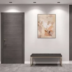 32" X 42" Untroubled By Urban Road Framed Canvas Wall Art Print - Amanti Art -Home Decoration GUEST 010ff21e 314d 4c3f 9ac8 f381cd4a1384