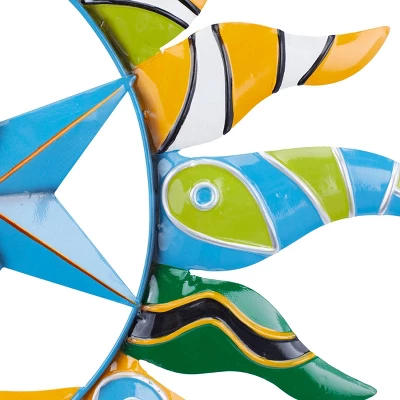 Metal Sun And Moon Indoor Outdoor Wall Decor With Abstract Patterns - Olivia & May 7 Metal Sun And Moon Indoor Outdoor Wall Decor With Abstract Patterns - Olivia & May - Image 5