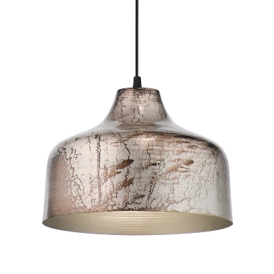 11" Bela Silver Metal Bowl Shaped Pendant Ceiling Light - River Of Goods 9 11" Bela Silver Metal Bowl Shaped Pendant Ceiling Light - River Of Goods - Image 7