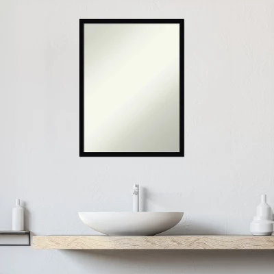 Svelte Non-Beveled Wood Bathroom Wall Mirror Wall Mirror 7 Svelte Non-Beveled Wood Bathroom Wall Mirror Wall Mirror - Image 5