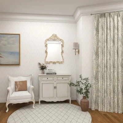 Wood Carved Acanthus Wall Mirror With Arched Top And Distressing Cream - Olivia & May 12 Wood Carved Acanthus Wall Mirror With Arched Top And Distressing Cream - Olivia & May - Image 10