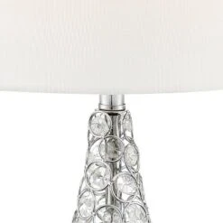 360 Lighting Sergio Modern Accent Table Lamps 23 1/2" High Set Of 2 Acrylic Chrome USB Charging Port White Drum For Bedroom Living Room Bedside Desk 12 360 Lighting Sergio Modern Accent Table Lamps 23 1/2" High Set Of 2 Acrylic Chrome USB Charging Port White Drum For Bedroom Living Room Bedside Desk -Home Decoration GUEST 05e37469 63de 4569 8fb7 e40b713dc79a