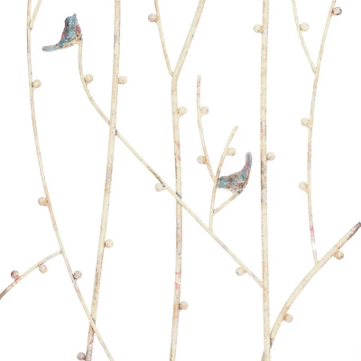 Metal Bird Wall Decor Set Of 2 Black - Olivia & May 4 Metal Bird Wall Decor Set Of 2 Black - Olivia & May - Image 2