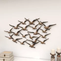 Metal Bird Flying Flock Of Wall Decor Gold - Olivia & May 19 Metal Bird Flying Flock Of Wall Decor Gold - Olivia & May -Home Decoration GUEST 061961ec cbdd 4ff2 93ee c6f130f6252b