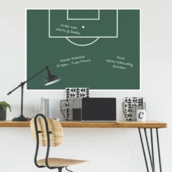 RoomMates XL Soccer Field Dry Erase Giant Peel And Stick Wall Decals Green/White