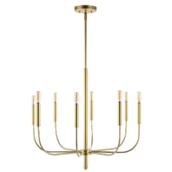 27.25" 8-Light Amoros Modern Mid-Century Iron LED Chandelier Gold Painting - JONATHAN Y 16 27.25" 8-Light Amoros Modern Mid-Century Iron LED Chandelier Gold Painting - JONATHAN Y -Home Decoration GUEST 06c25fef cb2d 4899 b767 2c9b730620e5