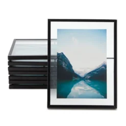 Juvale 8 Pack Black Glass Frames For Pressed Flowers, 5x7 Inch Photos, Artwork, Portraits, 7x In -Home Decoration GUEST 0739db74 fd94 4c18 a3e3 2d0897a20951