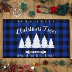 Trinity Plaid White Christmas Tree Non-Slip Decorative Doormat, 17" X 29" 14 Trinity Plaid White Christmas Tree Non-Slip Decorative Doormat, 17" X 29" -Home Decoration GUEST 0795a2aa b1d3 4707 90bf 8b32bfc49a79