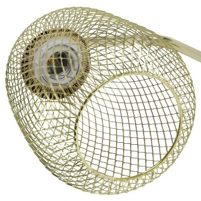 Industrial Mesh Desk Lamp Gold - Lalia Home 8 Industrial Mesh Desk Lamp Gold - Lalia Home - Image 6