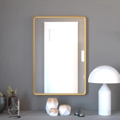 Merrick Lane Metal Deep Setd Wall Mirror For Bathroom, Entryway, Dining Room, & Living Room 7 Merrick Lane Metal Deep Setd Wall Mirror For Bathroom, Entryway, Dining Room, & Living Room - Image 5