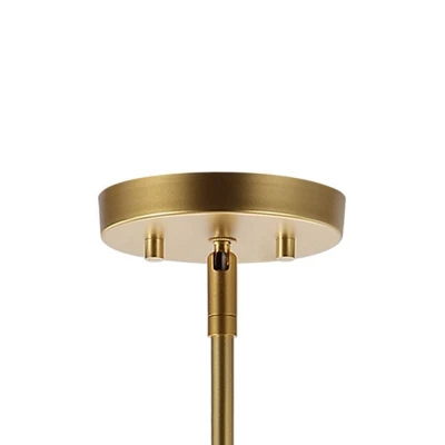 27.25" 8-Light Amoros Modern Mid-Century Iron LED Chandelier Gold Painting - JONATHAN Y 9 27.25" 8-Light Amoros Modern Mid-Century Iron LED Chandelier Gold Painting - JONATHAN Y - Image 7