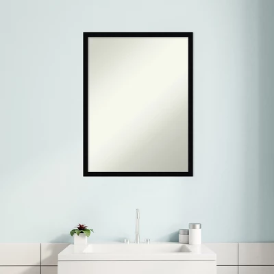 Svelte Non-Beveled Wood Bathroom Wall Mirror Wall Mirror 10 Svelte Non-Beveled Wood Bathroom Wall Mirror Wall Mirror - Image 8