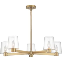 Possini Euro Design Satiny Gold Pendant Chandelier 27 1/4" Wide Modern Clear Glass Shades 5-Light Fixture For Dining Room House 11 Possini Euro Design Satiny Gold Pendant Chandelier 27 1/4" Wide Modern Clear Glass Shades 5-Light Fixture For Dining Room House -Home Decoration GUEST 0a12ef60 a05f 4b14 b26d c11226a334c4