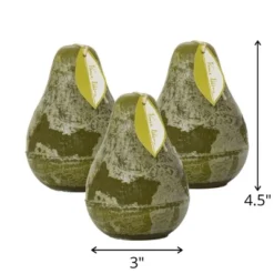 Moss Timber Pear Candles - Set Of 3 7 Moss Timber Pear Candles - Set Of 3 -Home Decoration GUEST 0a1ba2d7 c1ff 47c0 b313 95794e4e3813