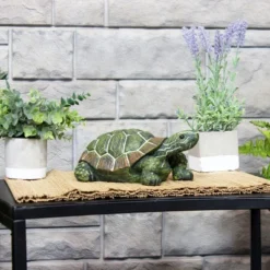 Sunnydaze Decor Sunnydaze Indoor/Outdoor Lifelike Terrance The Tortoise Patio Garden Yard Entryway Decorative Statue - 9" -Home Decoration GUEST 0be243e6 4fb3 4641 b4e4 9fe147ad20fa