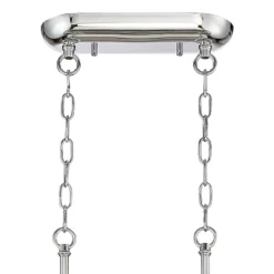 Possini Euro Design Mirabell Chrome Linear Island Pendant Chandelier 34" Wide Modern LED Clear Glass Crystal 6-Light Fixture For Dining Room Kitchen -Home Decoration GUEST 0bfcfb6b f938 47c6 b873 e21ac19f51ba