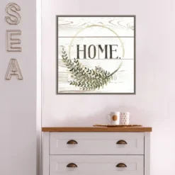 22" X 22" Family Farmhouse I By Grace Popp Framed Canvas Wall Art Gray Wash - Amanti Art -Home Decoration GUEST 105e95a4 c9fe 4049 877f e11cccb514d0