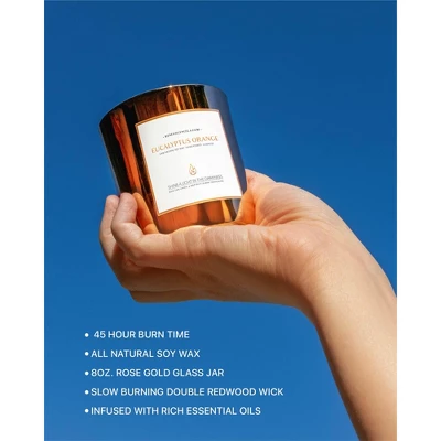 Benevolence LA Premium Scented Wood Wicked Candles In Gold Glass Jar 3 Benevolence LA Premium Scented Wood Wicked Candles In Gold Glass Jar
