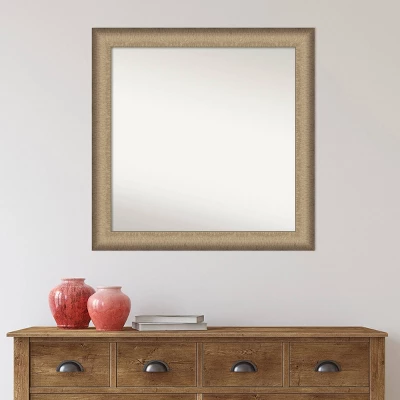 31" X 31" Non-Beveled Elegant Brushed Bronze Wall Mirror - Amanti Art 7 31" X 31" Non-Beveled Elegant Brushed Bronze Wall Mirror - Amanti Art - Image 6