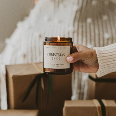 Sweet Water Decor Fraser Fir 9oz Amber Jar Soy Candle 3 Sweet Water Decor Fraser Fir 9oz Amber Jar Soy Candle