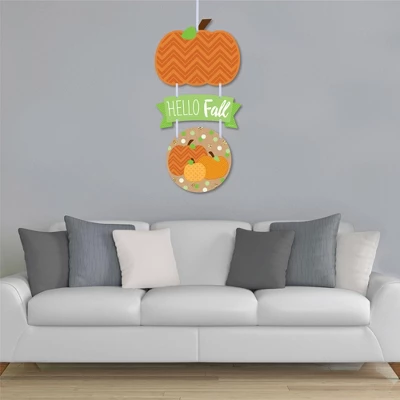 Big Dot Of Happiness Pumpkin Patch - Hanging Porch Fall, Halloween Or Thanksgiving Party Outdoor Decorations - Front Door Decor - 3 Piece Sign 4 Big Dot Of Happiness Pumpkin Patch - Hanging Porch Fall, Halloween Or Thanksgiving Party Outdoor Decorations - Front Door Decor - 3 Piece Sign - Image 2