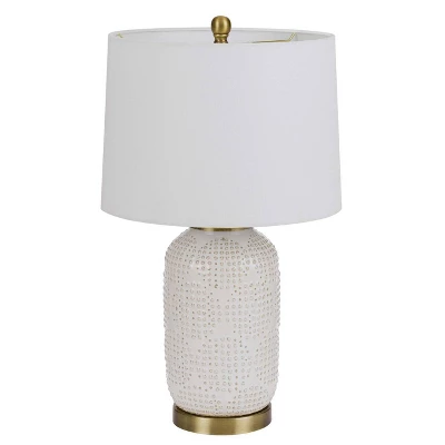 24" Ceramic Contemporary Table Lamp Ivory - Cal Lighting 4 24" Ceramic Contemporary Table Lamp Ivory - Cal Lighting - Image 2