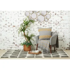 Carol & Frank 22" X 22" Tabb Boulder Ochre Throw Pillow 9 Carol & Frank 22" X 22" Tabb Boulder Ochre Throw Pillow -Home Decoration GUEST 15f8798c 20ea 477b bc96 be66bb693596