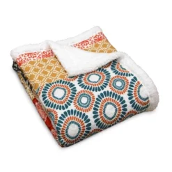 Lush Décor 50"x60" Bohemian Stripe Throw Blanket Turquoise/Orange 7 Lush Décor 50"x60" Bohemian Stripe Throw Blanket Turquoise/Orange -Home Decoration GUEST 1778e1a7 c2b5 4d78 968c 7c1241caee92