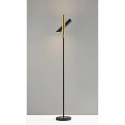LED Vega Torchiere Black/Brass (Includes LED Light Bulb) - Adesso 11 LED Vega Torchiere Black/Brass (Includes LED Light Bulb) - Adesso -Home Decoration GUEST 1a697de9 09ec 44c7 8f72 4529af32ce92