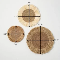 Sullivans Rattan Fiber Wall Medallions Set Of 3, 33.5"H, 27"H & 20"H Brown 15 Sullivans Rattan Fiber Wall Medallions Set Of 3, 33.5"H, 27"H & 20"H Brown -Home Decoration GUEST 1ab38b86 7fe9 42b5 92c4 1e2c6a45fa7b