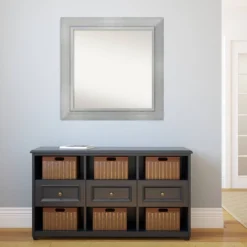 33" X 33" Non-Beveled Romano Silver Wood Wall Mirror - Amanti Art 14 33" X 33" Non-Beveled Romano Silver Wood Wall Mirror - Amanti Art -Home Decoration GUEST 1ad9e4b1 6acb 462d baf5 852b8bb8c5c9