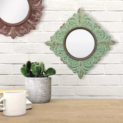 Square Pale Ocean Decorative Wall Mirror Honey Dew - CKK Home Decor -Home Decoration GUEST 1bfd46f3 5825 4fd5 b338 ac10bf86a4a4