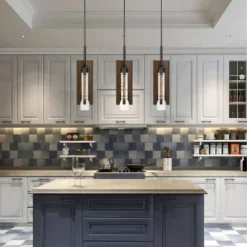 7" X 7" Metal Almeria Pendant With Clear Glass Shade Brown - Cal Lighting