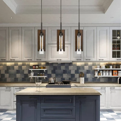 7" X 7" Metal Almeria Pendant With Clear Glass Shade Brown - Cal Lighting 3 7" X 7" Metal Almeria Pendant With Clear Glass Shade Brown - Cal Lighting