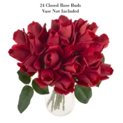 Artificial Rose Bud Bundles ? 24PC Real Touch Fake 11.5-Inch Flowers With Stems For Home Décor, Wedding, Or Bridal/Baby Showers By Pure Garden (Red) 15 Artificial Rose Bud Bundles ? 24PC Real Touch Fake 11.5-Inch Flowers With Stems For Home Décor, Wedding, Or Bridal/Baby Showers By Pure Garden (Red) -Home Decoration GUEST 215b8c2e e339 4a43 aa8a 5095b8e3fb80