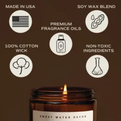 Sweet Water Decor Fraser Fir 9oz Amber Jar Soy Candle 5 Sweet Water Decor Fraser Fir 9oz Amber Jar Soy Candle -Home Decoration GUEST 2307ca62 eeff 4373 84e2 72ab7cbf86a1