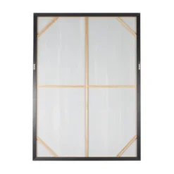 Canvas Abstract Framed Wall Art With Silver Frame Blue - Olivia & May