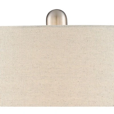 360 Lighting Modern Table Lamp With USB Charging Port 24 3/4" High Sea Foam Ceramic Oatmeal Drum Shade For Living Room Desk Bedroom 4 360 Lighting Modern Table Lamp With USB Charging Port 24 3/4" High Sea Foam Ceramic Oatmeal Drum Shade For Living Room Desk Bedroom - Image 2