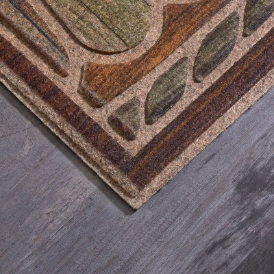 2'x3' Boardwalk Path Slice Ornamental Entry Mat Brown/Green - Mohawk 3 2'x3' Boardwalk Path Slice Ornamental Entry Mat Brown/Green - Mohawk