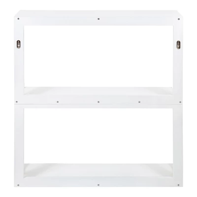 28" X 8" X 31" Ring Wooden 3-Tier Shelf White - Kate & Laurel All Things Decor 5 28" X 8" X 31" Ring Wooden 3-Tier Shelf White - Kate & Laurel All Things Decor - Image 3