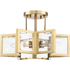 Possini Euro Design Casa Star Modern Ceiling Light Semi Flush Mount Fixture 16" Wide Warm Brass 6-Light Clear Glass For Bedroom Kitchen Living Room 13 Possini Euro Design Casa Star Modern Ceiling Light Semi Flush Mount Fixture 16" Wide Warm Brass 6-Light Clear Glass For Bedroom Kitchen Living Room -Home Decoration GUEST 281e3c51 0dfc 428b bd45 c1cd5c0bcf24