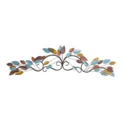 Metal Leaf Wall Decor Multi Colored - Olivia & May -Home Decoration GUEST 28b32b34 99a4 48f0 85a3 3b655db6566e