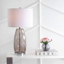 26.5" Glass/Metal Juliette Table Lamp (Includes Energy Efficient Light Bulb) - JONATHAN Y