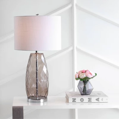 26.5" Glass/Metal Juliette Table Lamp (Includes Energy Efficient Light Bulb) - JONATHAN Y 3 26.5" Glass/Metal Juliette Table Lamp (Includes Energy Efficient Light Bulb) - JONATHAN Y
