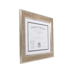 Lawrence Frames Polyurethane Document Frame Natural/Silver 189211