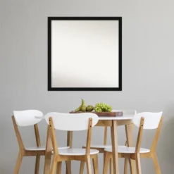 28" X 28" Non-Beveled Avon Black Narrow Wall Mirror - Amanti Art 17 28" X 28" Non-Beveled Avon Black Narrow Wall Mirror - Amanti Art -Home Decoration GUEST 2b3f234e 4f73 4947 a96c a97cead55bc0