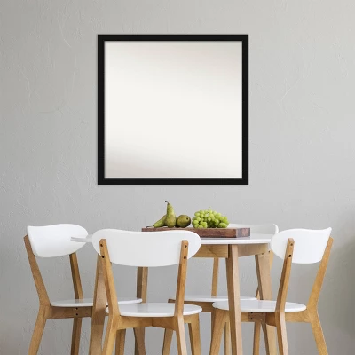 28" X 28" Non-Beveled Avon Black Narrow Wall Mirror - Amanti Art 10 28" X 28" Non-Beveled Avon Black Narrow Wall Mirror - Amanti Art - Image 8