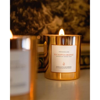 Benevolence LA Premium Scented Wood Wicked Candles In Gold Glass Jar 5 Benevolence LA Premium Scented Wood Wicked Candles In Gold Glass Jar - Image 3