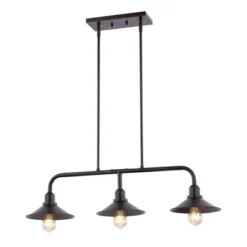 34.25" LED 3-Light Cade Metal Farmhouse Industrial Pendant Oil Rubbed Bronze - JONATHAN Y 7 34.25" LED 3-Light Cade Metal Farmhouse Industrial Pendant Oil Rubbed Bronze - JONATHAN Y -Home Decoration GUEST 2cf349c8 b45b 43a3 8b27 0e45e68d4805